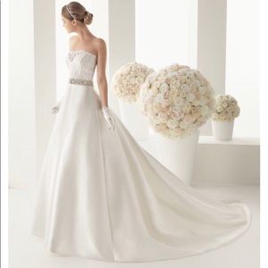 Rosa Clara Elegant White Wedding Dress